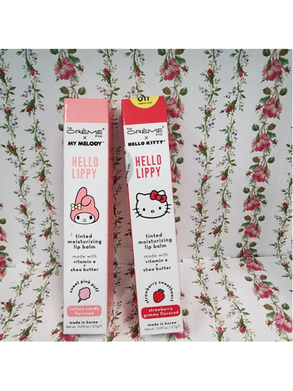 Sanrio Hello Kitty and My Melody lip balm set
#hellokitty #mymelody